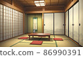 日式room_night_lighting 86990391