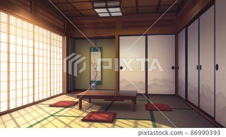 Japanese-style room_evening 86990393