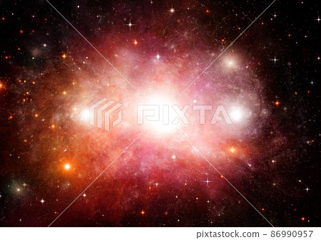 galaxy in a free space. 3D rendering galaxy in a free space. 3D rendering 86990957