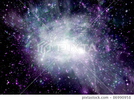 galaxy in a free space. 3D rendering galaxy in a free space. 3D rendering 86990958