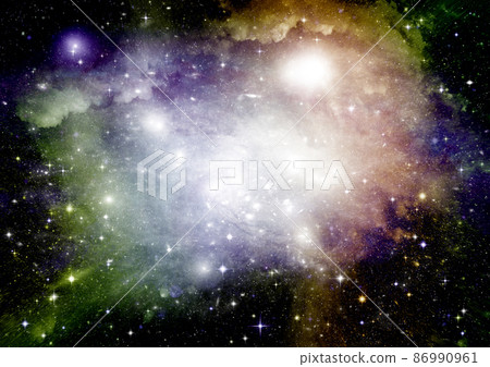 galaxy in a free space. 3D rendering 86990961