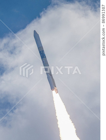 Rocket launched from Tanegashima Space Center Rocket launched from Tanegashima Space Center 86991387