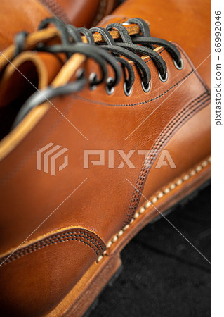 Handcrafted brown leather boots Handcrafted brown leather boots 86992046