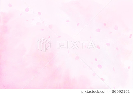 櫻花水彩背景 86992161