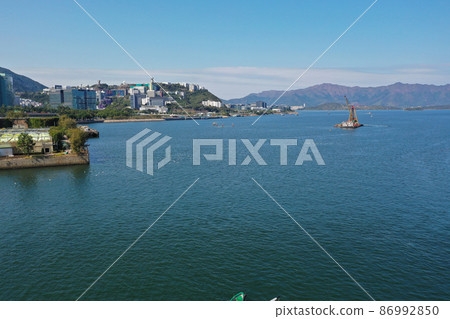 the landscape of Sha Tin Hoi , hong kong 4 Feb 2022 the landscape of Sha Tin Hoi , hong kong 4 Feb 2022 86992850
