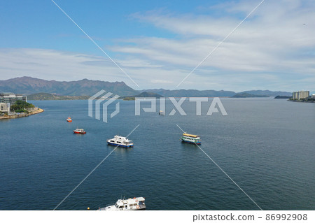 the landscape of Sha Tin Hoi , hong kong 4 Feb 2022 the landscape of Sha Tin Hoi , hong kong 4 Feb 2022 86992908