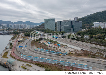 the tolo harbour Landscape in Hong Kong 4 Feb 2022 86992922