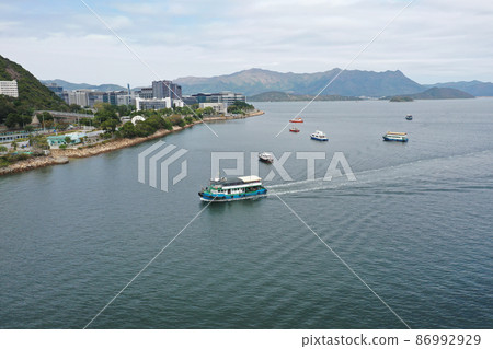 the landscape of Sha Tin Hoi , hong kong 4 Feb 2022 the landscape of Sha Tin Hoi , hong kong 4 Feb 2022 86992929