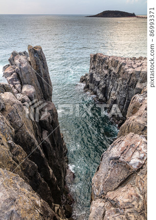 [Fukui Prefecture] Sakai City Tojinbo on a precipitous cliff 86993371