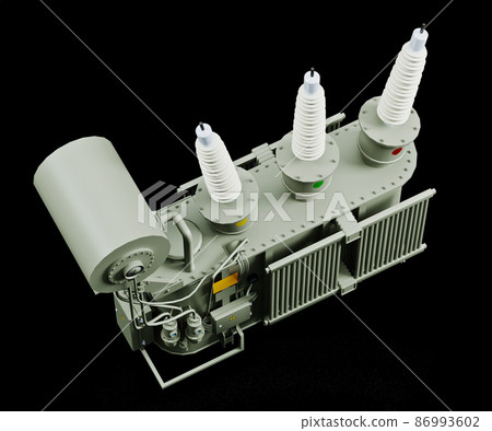 transformer isolated on black background 3d model transformer isolated on black background 3d model 86993602
