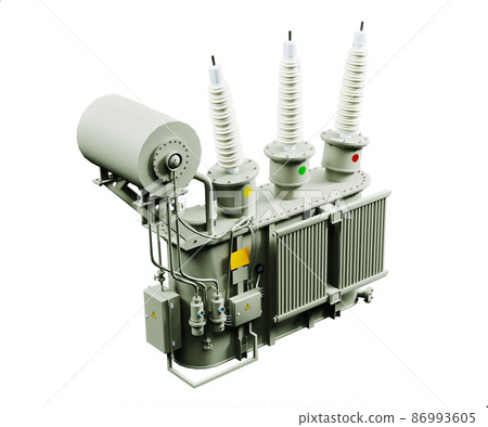 transformer isolated on white background 3d model 86993605