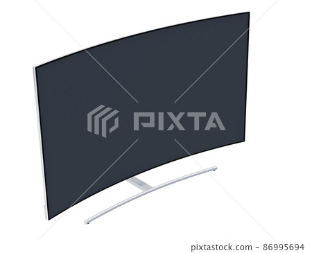 LED TV isolated on white background 3d model  86995694