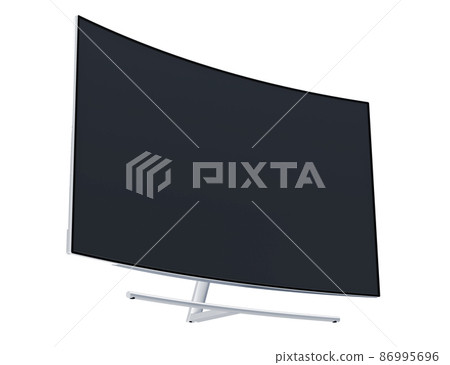 LED TV isolated on white background 3d model LED TV isolated on white background 3d model 86995696
