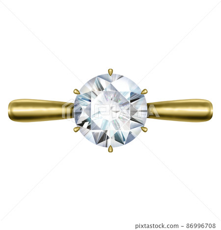 April birthstone, jewel, diamond gold ring, ring, raster material 86996708