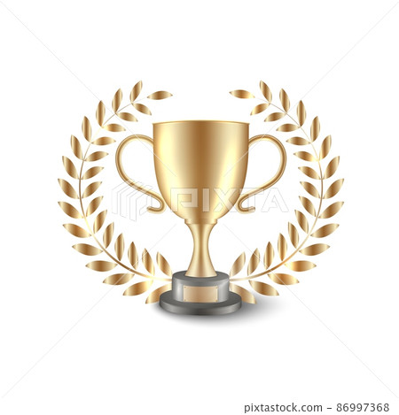 Trophy chempion cup. Golden winner prize. Vector sport championship award Trophy chempion cup. Golden winner prize. Vector sport championship award 86997368