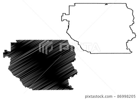 Clackamas County, Oregon State (U.S. county, United States of America, USA, U.S., US) map vector illustration, scribble sketch Clackamas map 86998205