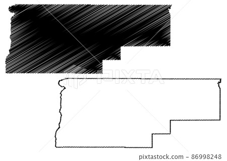 Jefferson County, Oregon State (U.S. county,... - Stock Illustration ...