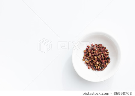 Chinese pepper white background 86998768