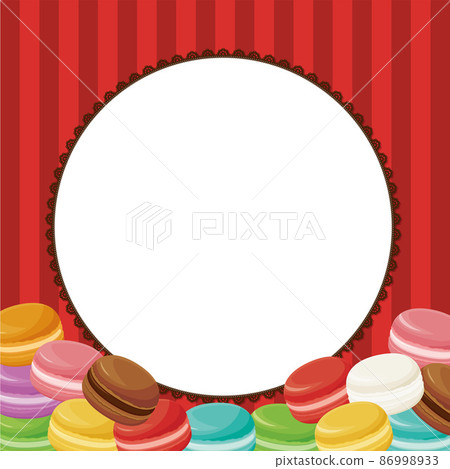 Macaron circle frame - Stock Illustration [86998933] - PIXTA