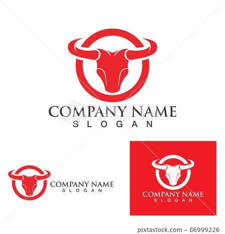 Cow Horn Logo Template vector icon Cow Horn Logo Template vector icon 86999226