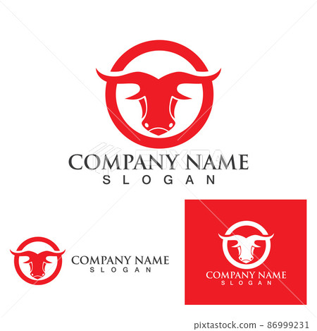 Cow Horn  Logo Template vector icon 86999231