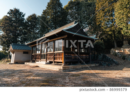 Scenery with a shrine without people Scenery with a shrine without people 86999379