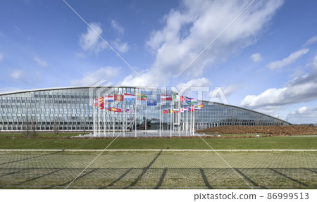 NATO Headquarters in Brussels, Belgium, political and administrative centre of the Alliance 86999513