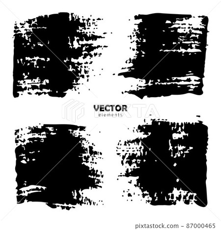 Grunge Set Brush Shape Vector Strokes in Black color on white background. Hand painted grange elements. Ink drawing. Dirty artistic design . Place for text, quote, information, company name. Grunge Set Brush Shape Vector Strokes in Black color on white background. Hand painted grange elements. Ink drawing. Dirty artistic design . Place for text, quote, information, company name. 87000465