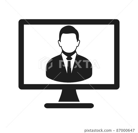 Online Service Icon. Flat style vector EPS. 87000647