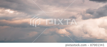 Cloudy sky, natural panoramic background photo Cloudy sky, natural panoramic background photo 87001341