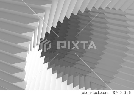 Abstract parametric geometry background with round hole 3d 87001366