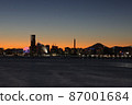 橫濱Minatomirai的夕陽輝光 87001684