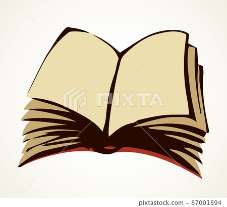 Open book. Vector doodle symbol Open book. Vector doodle symbol 87001894