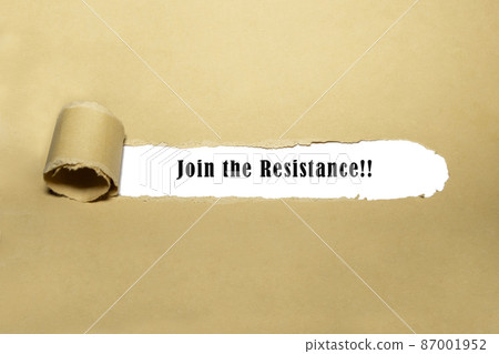 Join the Resistance concept 87001952