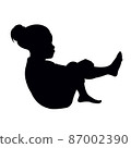 a child body silhouette vector 87002390