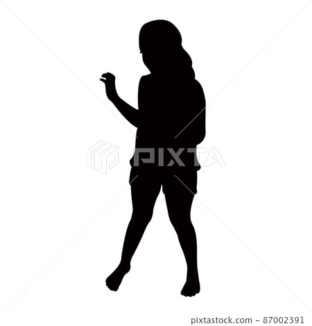 a child body silhouette vector 87002391