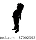 a child body silhouette vector 87002392