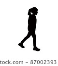 a child body silhouette vector 87002393