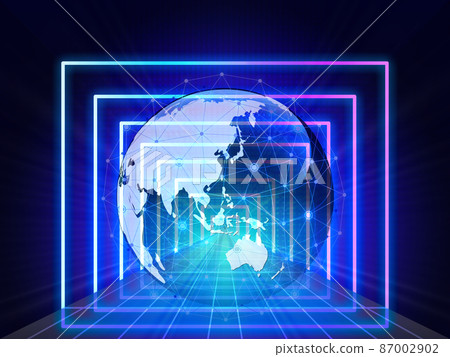 Virtual space background material - Stock Illustration [87002902] - PIXTA