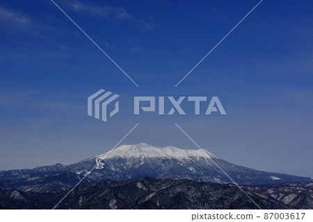 從基比奧山口看到的御嶽山 87003617