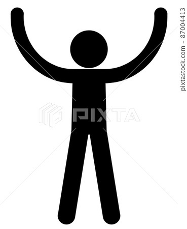 火柴人有一個大字母 87004413