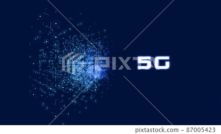Image of smart city and digital society 5G technology background Image of smart city and digital society 5G technology background 87005423