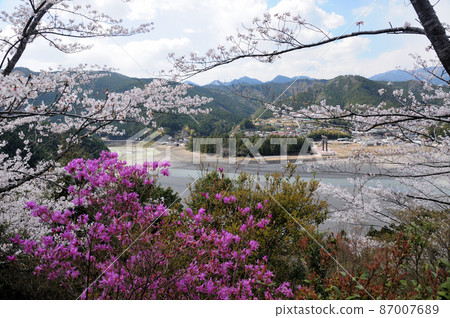 從七子峰看大齋原（舊公司舊址）[和歌山縣田邊市本口町] 87007689