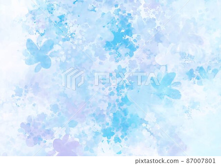 Fantastic watercolor light blue texture background 87007801