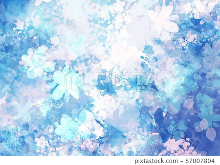 Fantastic watercolor light blue texture background 87007804