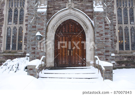 Snow scene at Princeton University Snow scene at Princeton University 87007843