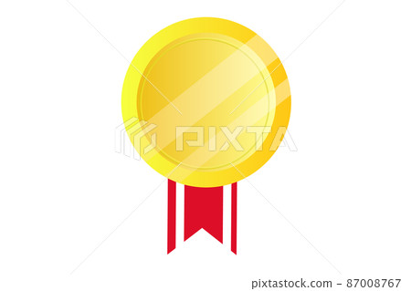 Gold medal Winning medal Illustration material... - Stock Illustration ...