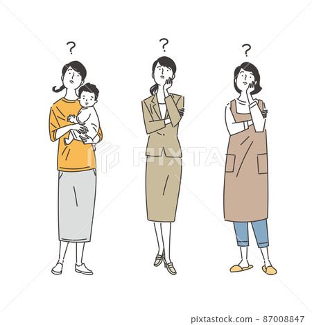 Thinking female set Thinking female set 87008847
