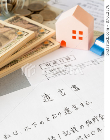 Property inventory, wills and various assets Inherited property Handwritten wills 87012576