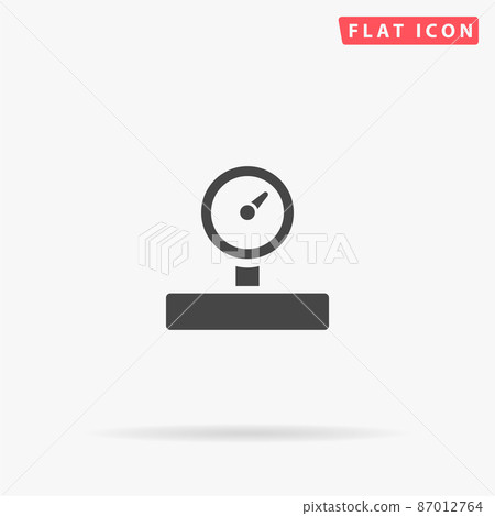 Barometer flat vector icon Barometer flat vector icon 87012764